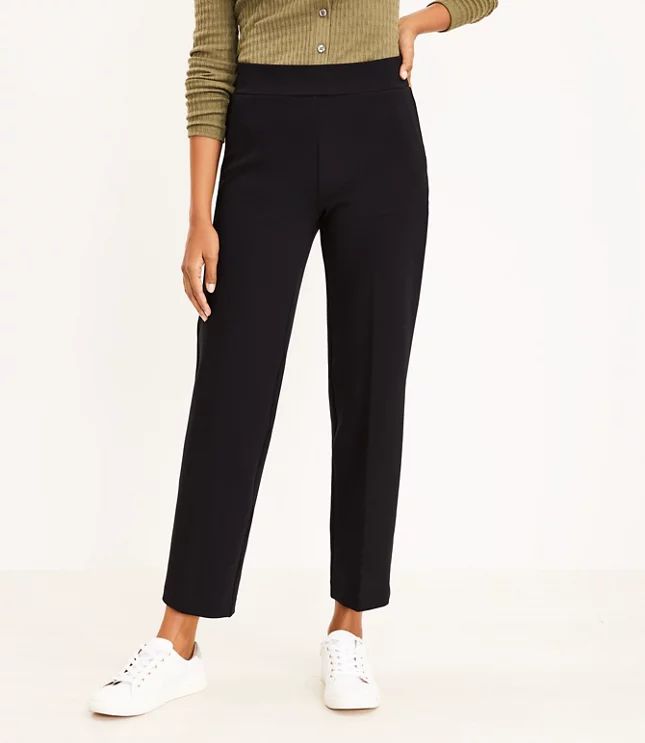 Pull On Straight Pants in Ponte | LOFT | LOFT