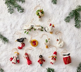 Felted 12 Days of Christmas Ornament, Set of 12 | Pottery Barn Kids