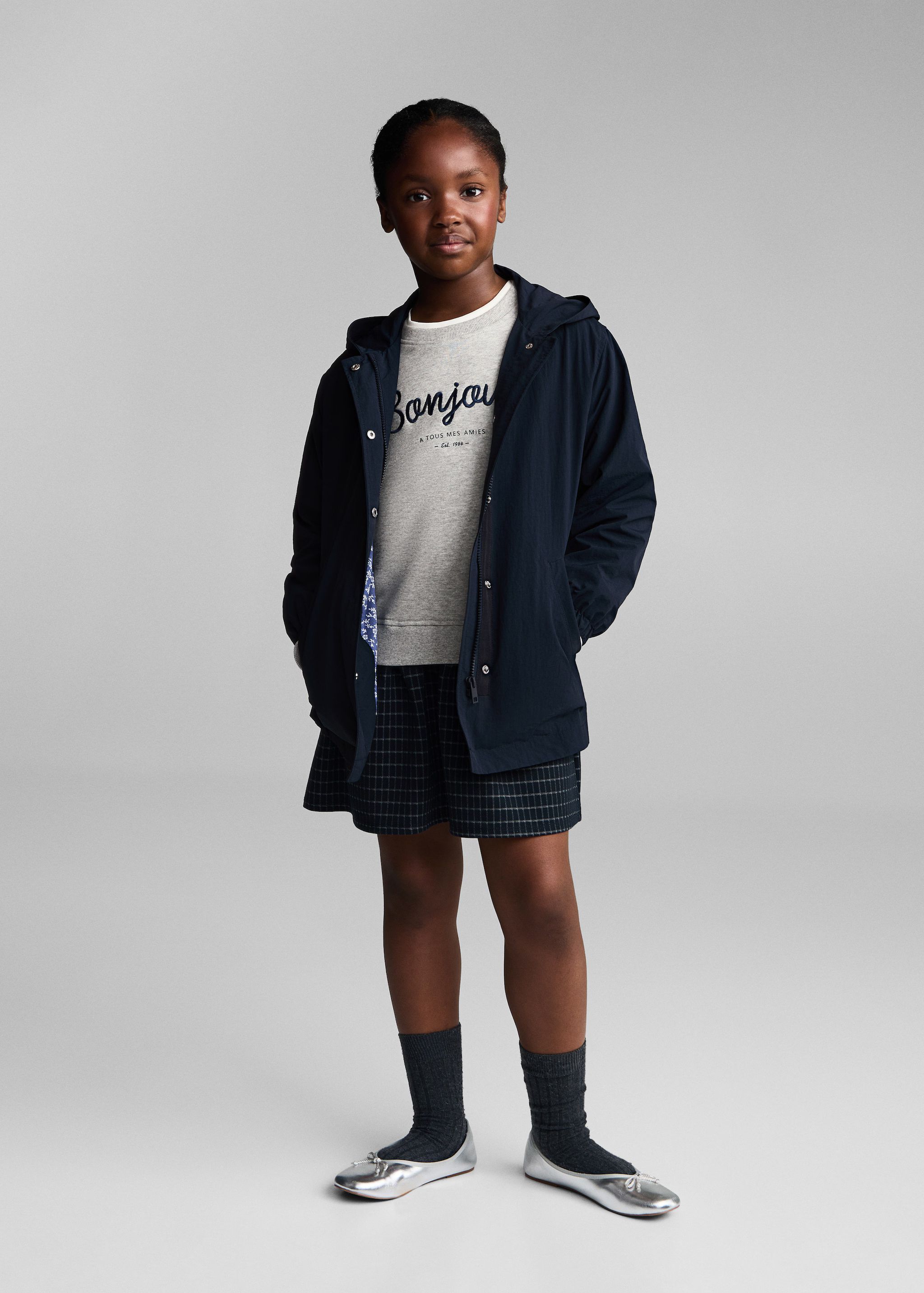 Hooded jacket - Kids | MANGO USA | MANGO (US)