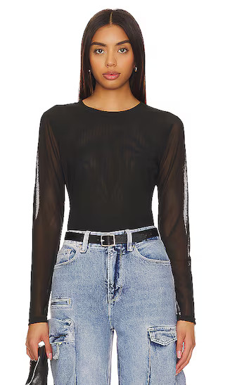 Main Squeeze Mesh Top in Black | Revolve Tops Revolve Winter Sexy Tops Sexy Outfits Sexy Date Night  | Revolve Clothing (Global)