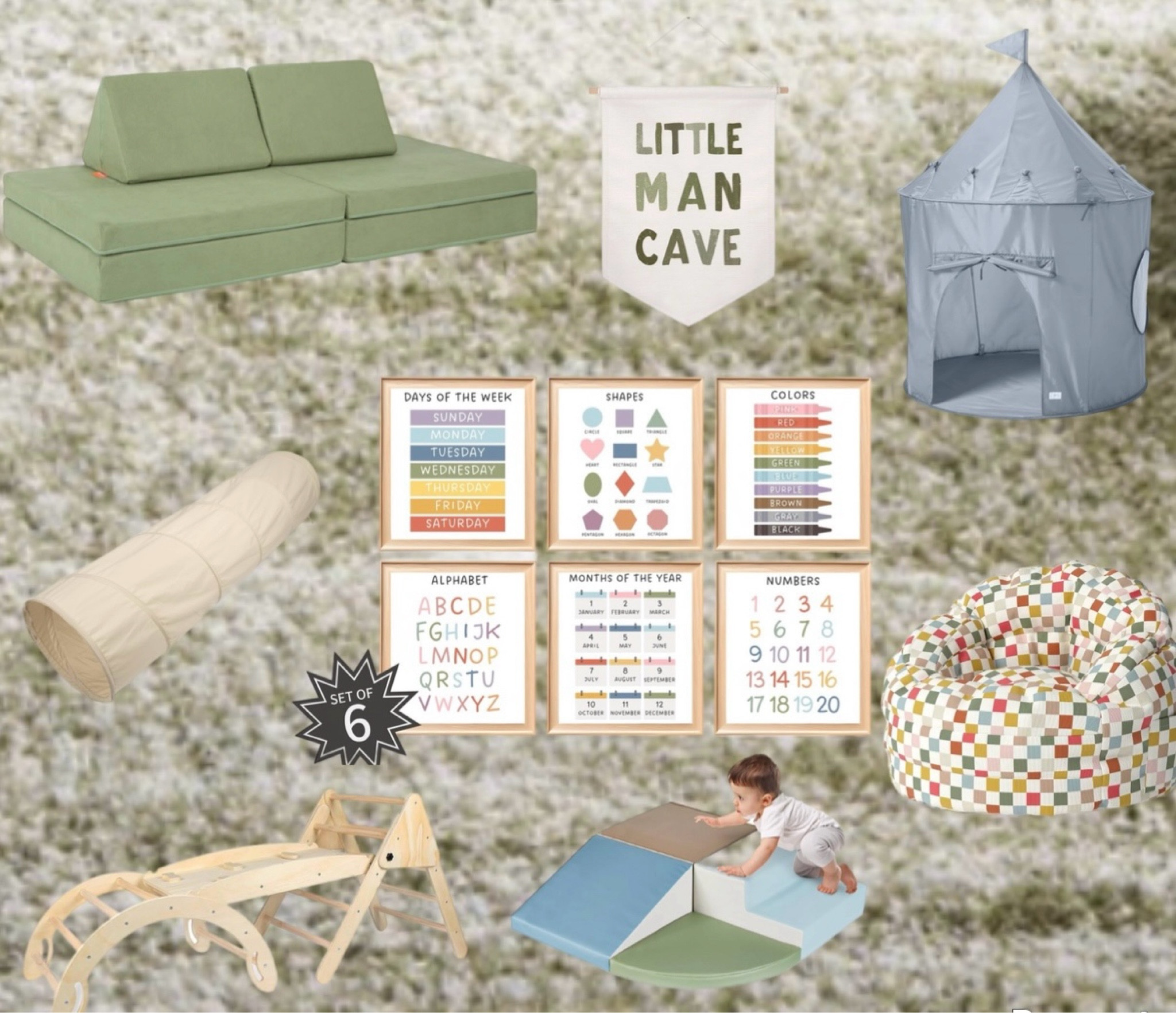 I am so excited to bring my son’s playroom to life this Christmas! All of these items are on sale, and the perfect addition to your baby’s place space 💛 #littlemancave #playroom #babyplayroom #playroomdecor #babychristmasgift 

#LTKBaby #LTKGiftGuide #LTKOver40