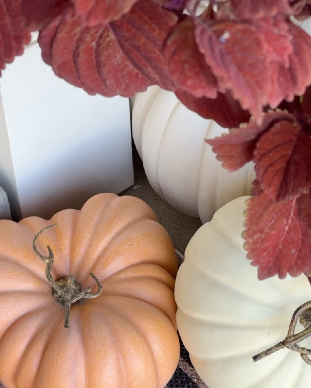 I found the best faux pumpkins! See them alongside my fall planters from @loweshomeimprovement ! This year, I skipped the mums for a different look this autumn. #Lowe’sPartner #Lowe’s #ad 

#LTKSeasonal #LTKHome