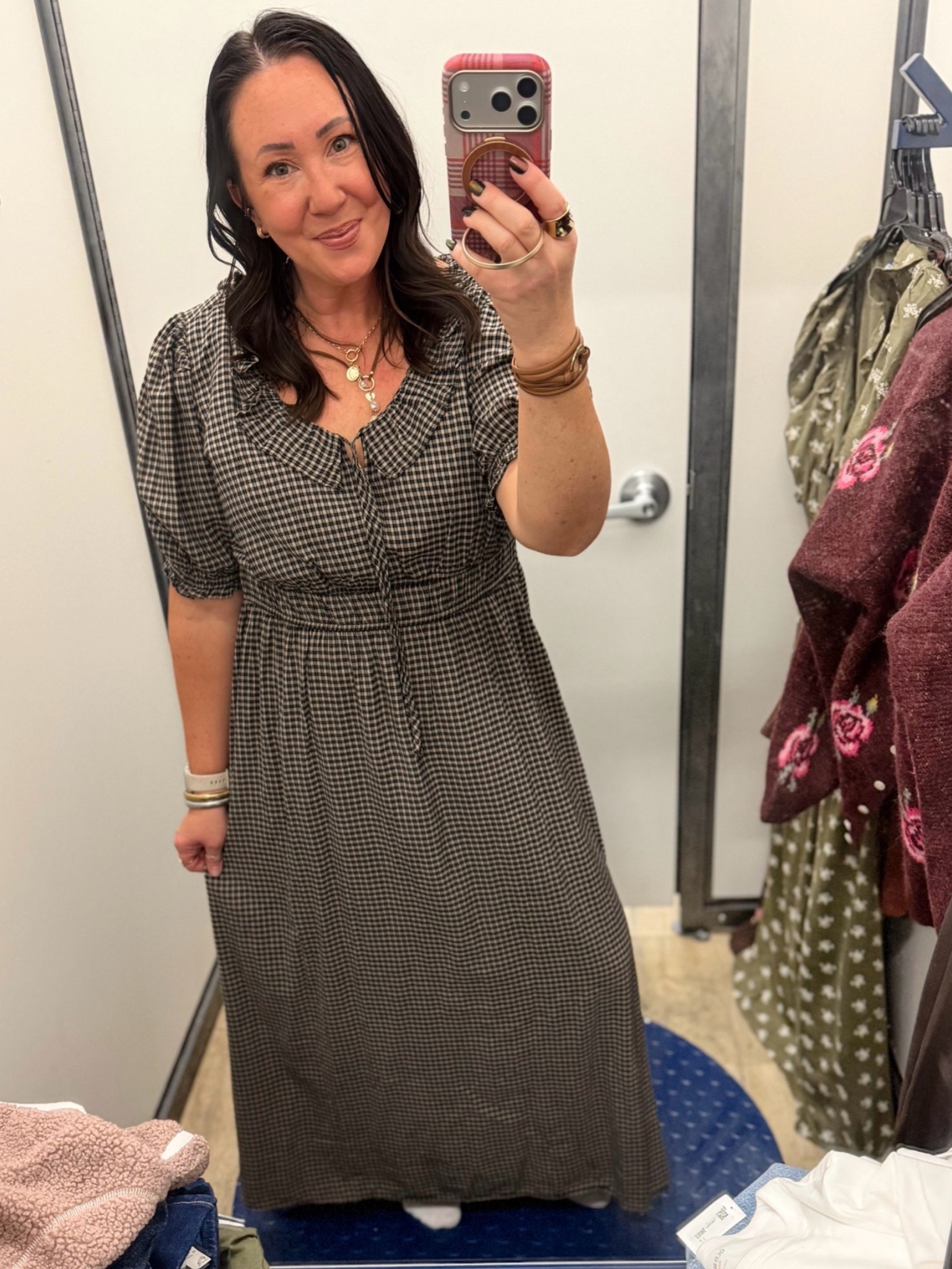 New ruffle collar maxi dresses! Love this black and white pattern. Wearing an xl. Need a large in this one!

#LTKOver40 #LTKMidsize #LTKSeasonal