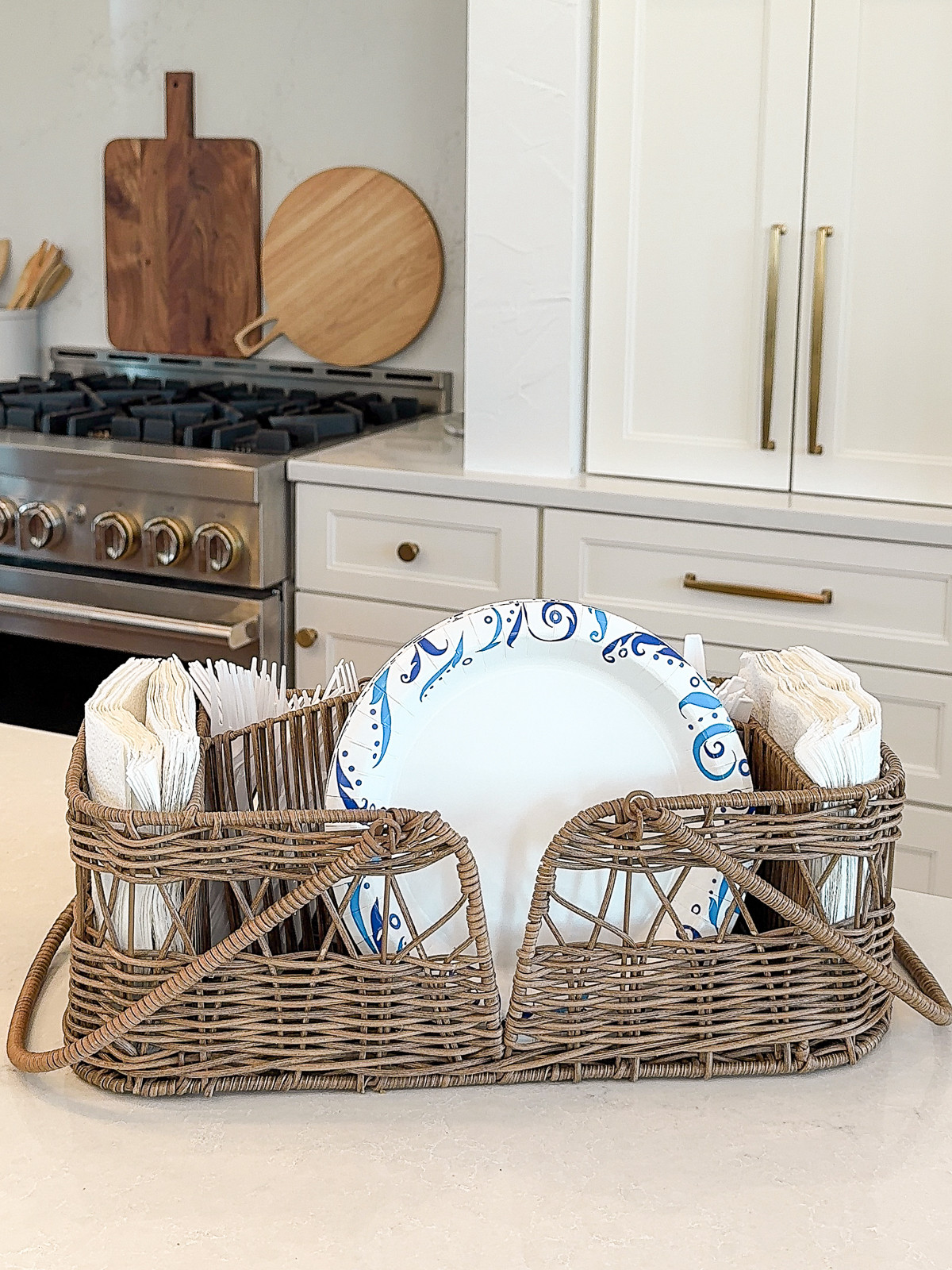 Bought this little rattan caddy from Walmart on a whim and I’m so glad I did. Right now I’m using it to store paper plates, plastic utensils, and other disposable stuff that used to just float around the kitchen.

It’s not a huge organizing system—but it’s one of those small things that makes our daily mess feel a little more managed. And the fact that it’s cute doesn’t hurt either 🤍

Walmart home, paper plate storage, kitchen caddy, affordable organization, mom kitchen must-haves, BHG rattan caddy 

 #LTKSummerEdit #LTKSeasonal #LTKHome
