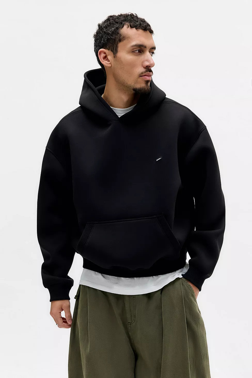 iets frans... Black Scuba Hoodie | Urban Outfitters UK