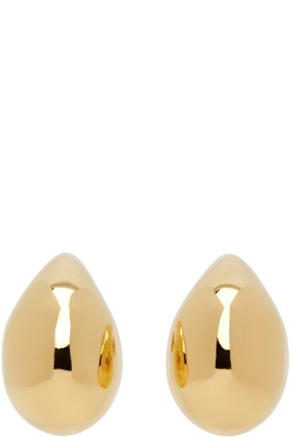 Gold Small Drop Earrings | SSENSE