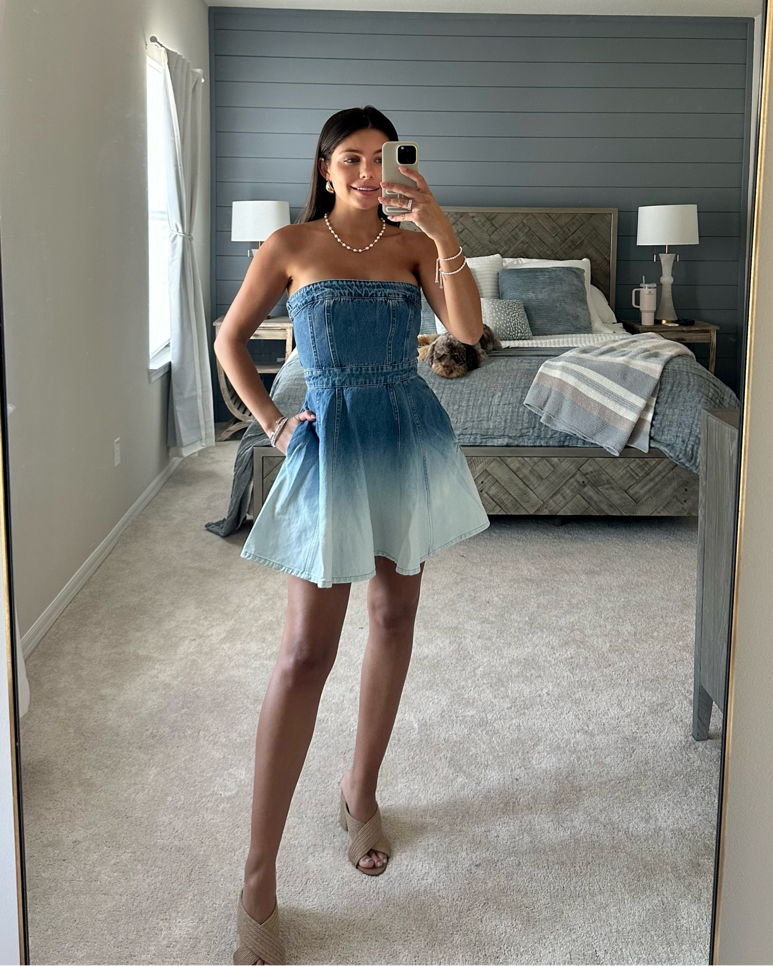 Girls night out! I love this denim dress! 

#LTKstyletip #LTKtravel #LTKFestival