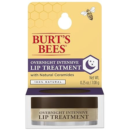 Burt's Bees 100% Natural Overnight Intensive Lip Treatment, Ultra-Conditioning Lip Care - 0.25 ou... | Amazon (US)