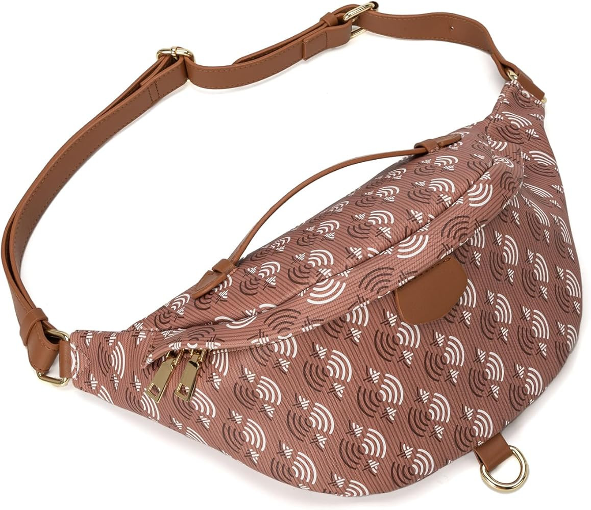 Fanny Pack Crossbody Bags for Women, Sling Bag for Women Small Belt Chest Bum Bag Checkered fanny... | Amazon (US)