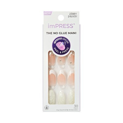 Impress Design Press-On Fake Nails - Medium Almond - Gloom - 33ct | Target
