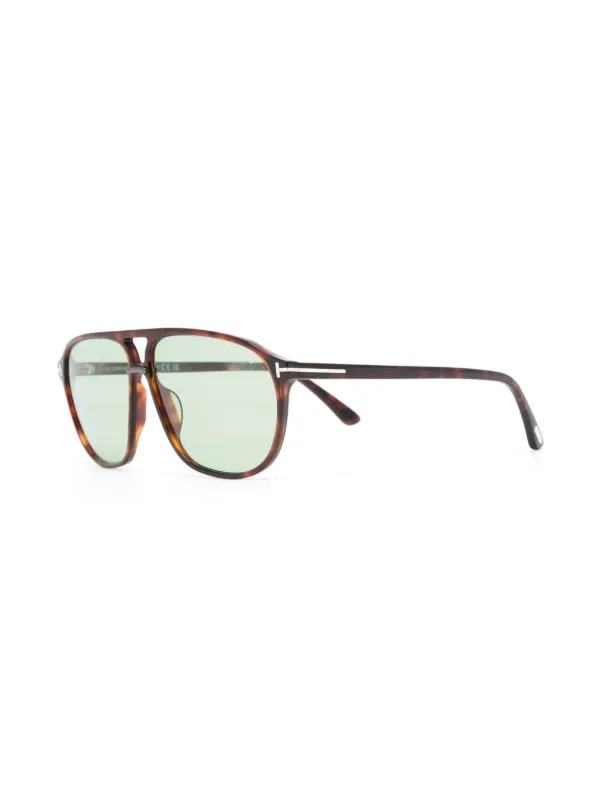 TOM FORD Eyewear Square Frame Sunglasses  | Brown | FARFETCH UK | Farfetch Global