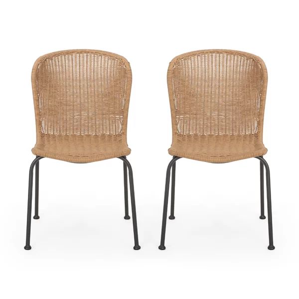 Aitken Outdoor Patio Dining Chair (Set of 2) | Wayfair North America