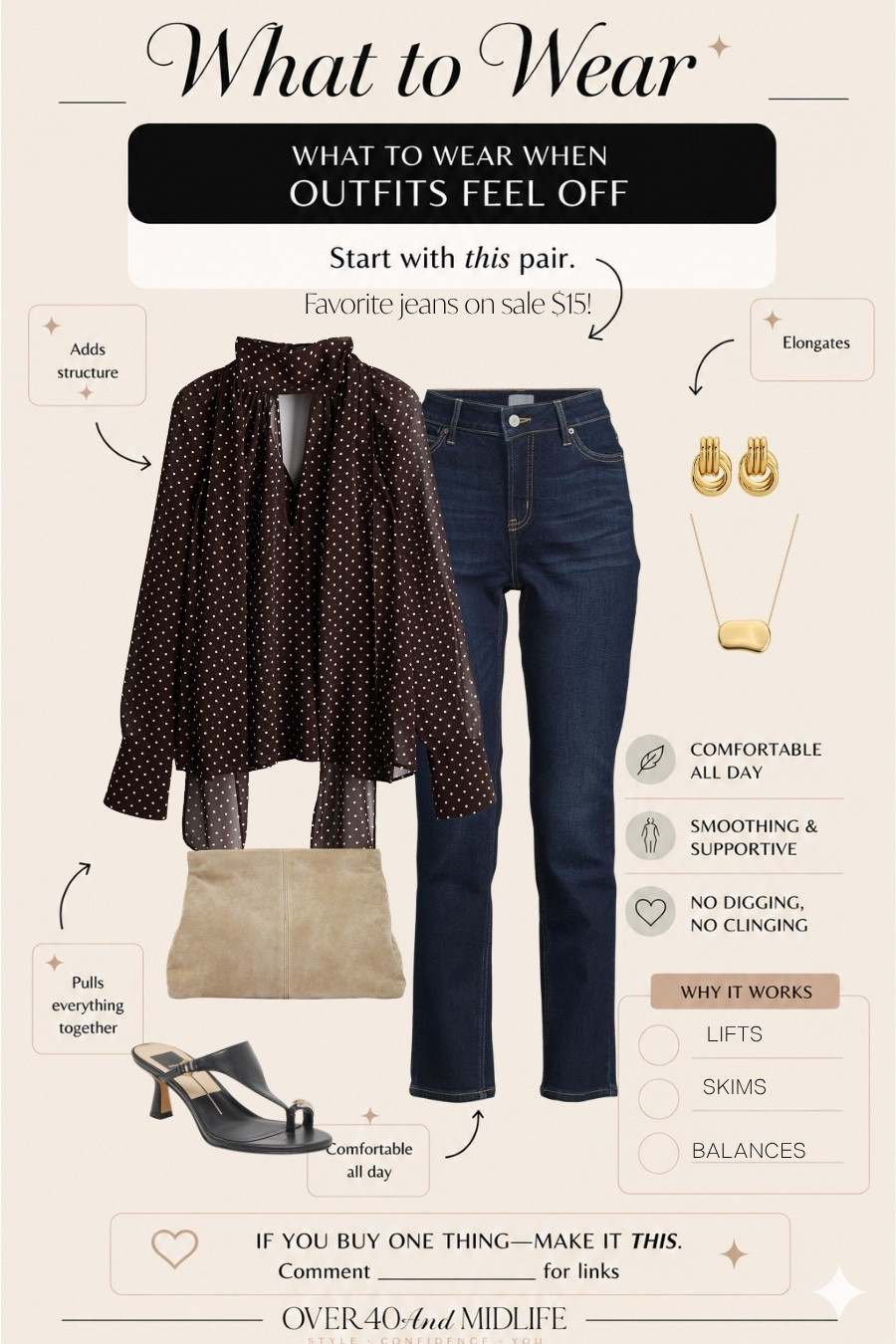 ✨Tap the bell, save and ❤️ for over 40 fashion, midlife style, midsize fashion and luxury looks for less. 

The best $15 you will even spend..buy these jeans. Better than any 10x the price. TTS (size down if in between sizes.) 

👑"Helping you look good, feel good!" - Lindsey Denver

Spring looks, Midlife style for real women who want to feel confident again. Over 40 fashion and over 50 style that works with changing bodies, perimenopause shifts, and real life. Think midsize fashion, Gen X style and up, body confidence, and mom outfits that feel polished, comfortable, and elevated...because style over 45 and over 50 should feel effortless, not stressful.

#LTKOver40 #LTKSaleAlert #LTKMidsize

Comment SHOP below to receive a DM with the link to this post on my LTK ⬇ https://liketk.it/6dMHJ