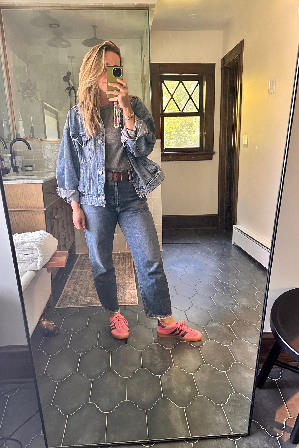 Denim on denim

#LTKMidsize #LTKSeasonal #LTKOver40