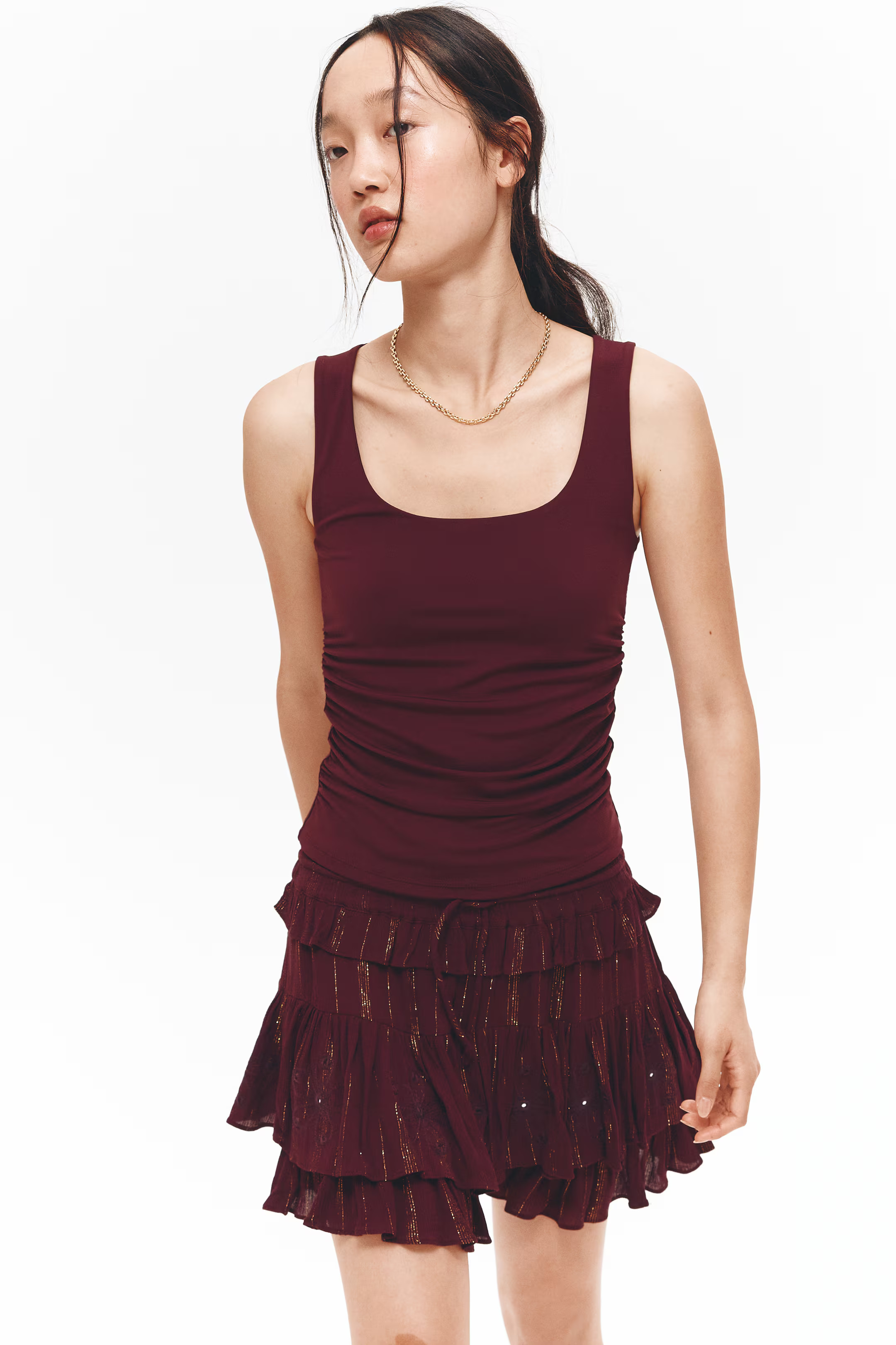 Ruched vest top | H&M (UK, MY, IN, SG, PH, TW, HK)