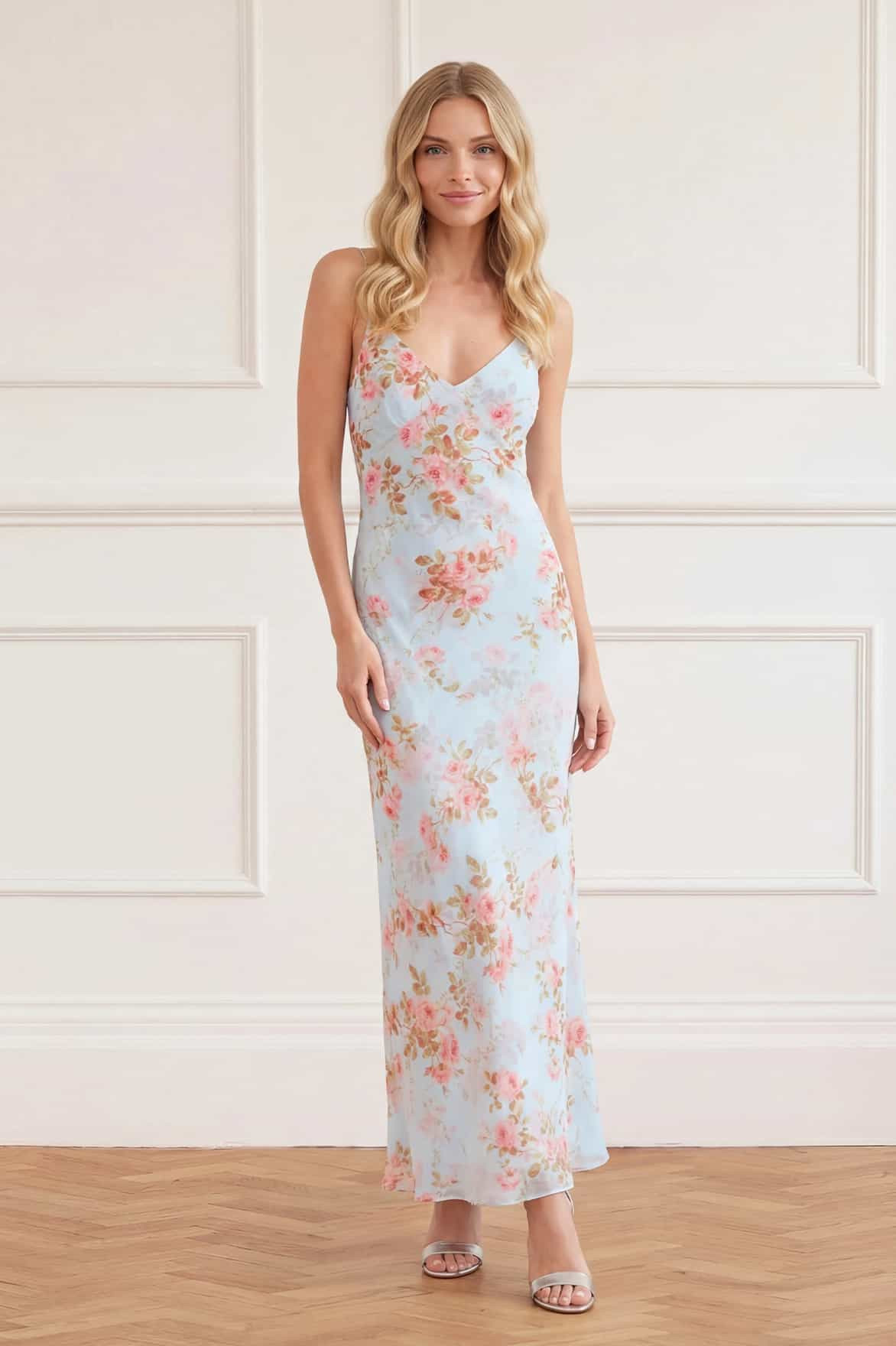 Summer's Rose Georgette Cami Gown | Needle & Thread