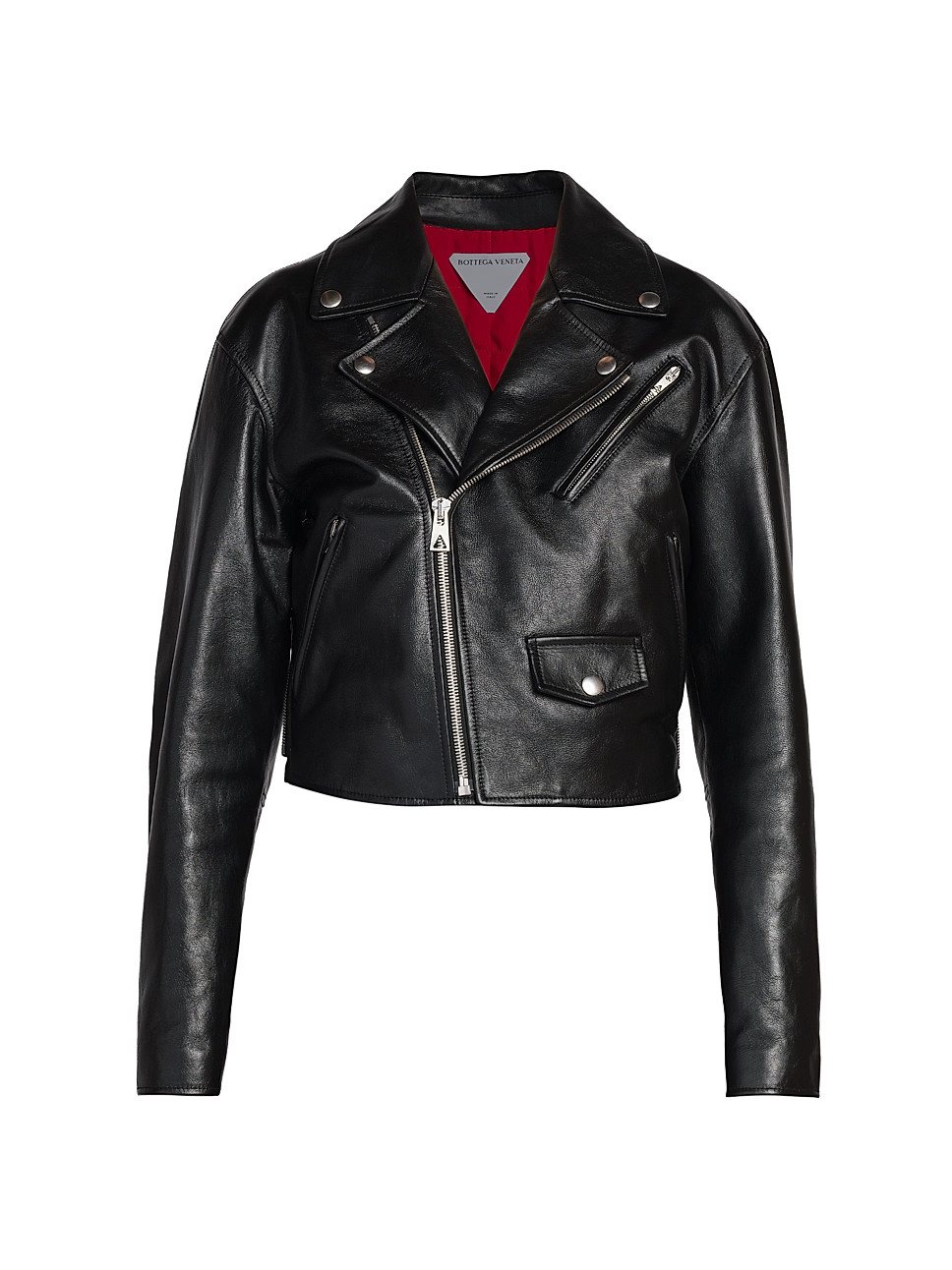 Cropped Leather Moto Jacket | Saks Fifth Avenue