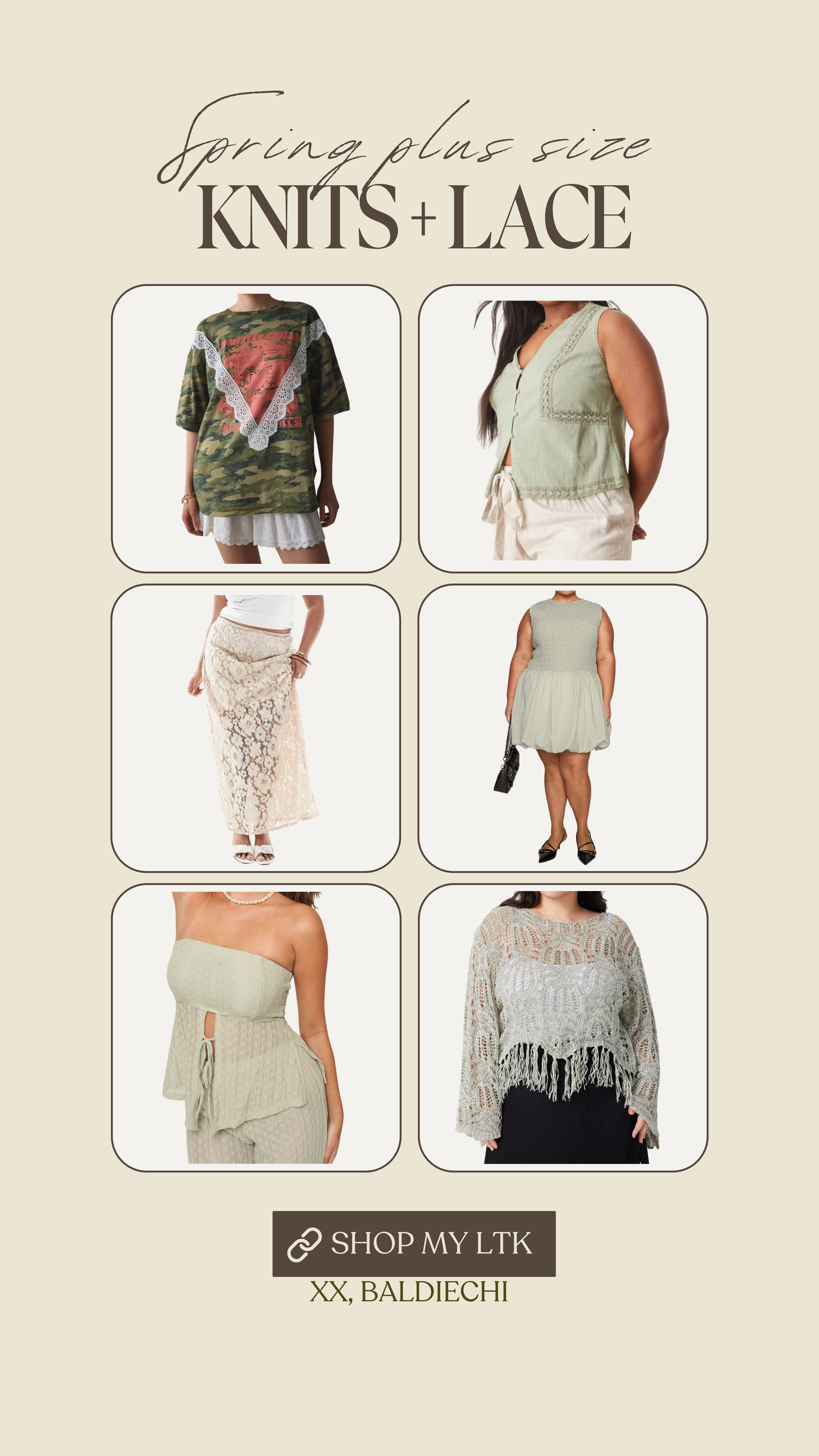 Plus size knits and lace outfit finds perfect for spring! 

 #LTKSeasonal #LTKMidsize #LTKPlusSize