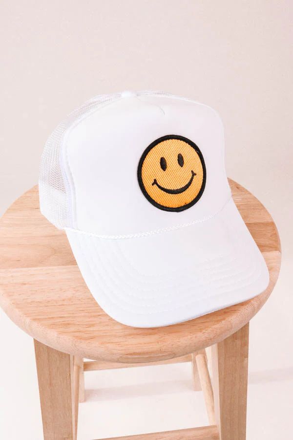 Smiles For Miles Hat - White | The Impeccable Pig