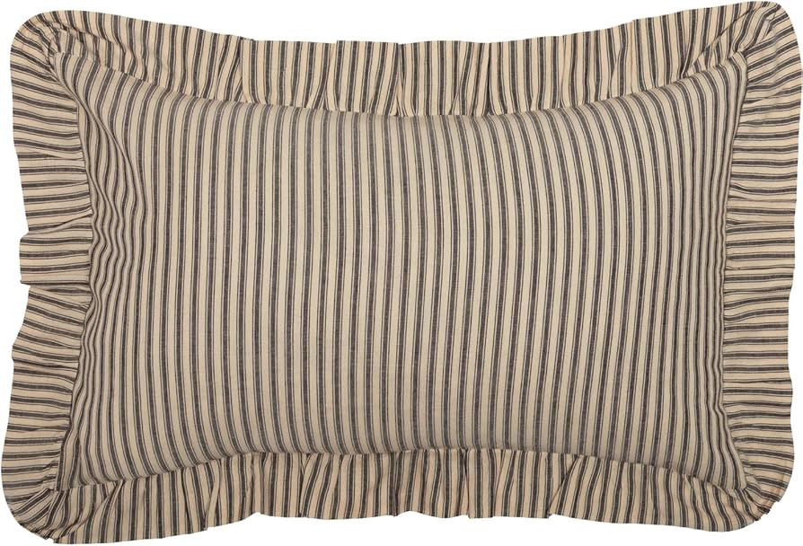 VHC Brands Farmhouse Bedding Sawyer Mill Ticking Cotton Striped Rectangle Cover Insert Pillow, Ch... | Amazon (CA)