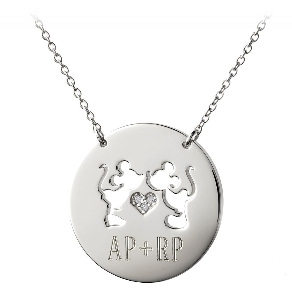 Mickey and Minnie Mouse Necklace by Rebecca Hook – Personalizable | Disney Store