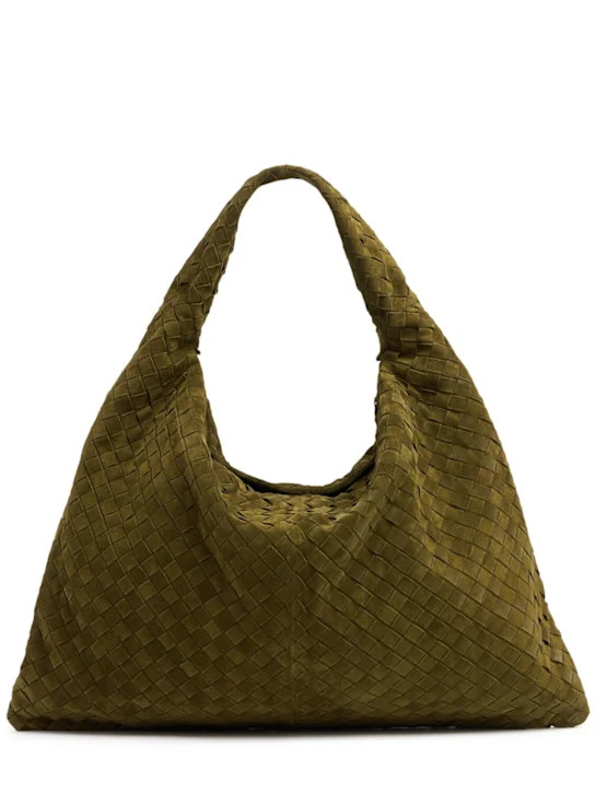 Large Hop suede shoulder bag | Luisaviaroma
