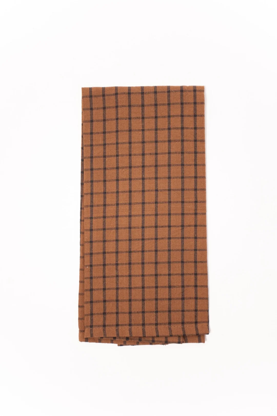 Checkered Tea Towel - Rust + Black | THELIFESTYLEDCO