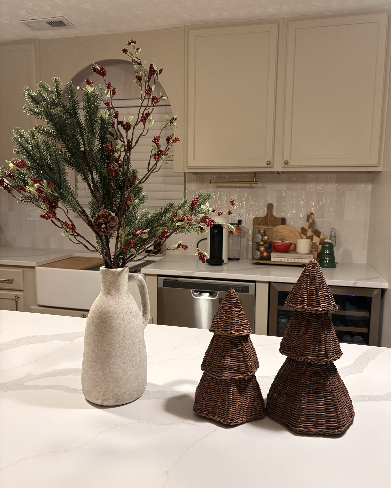 Little christmas sections in my kitchen 🎄😍😍 

#LTKSeasonal #LTKHome #LTKHoliday
