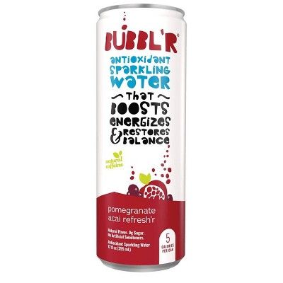 Bubbl'r Pomegranate Acai Refresh'r Antioxidant Sparkling Water - 6pk/12 fl oz Can | Target