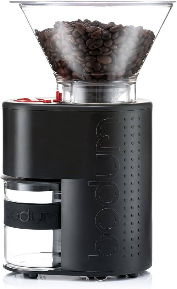Amazon.com: Bodum Bistro Electric Conical Burr Coffee Grinder, Preset Timer, 12 Grind Settings, B... | Amazon (US)