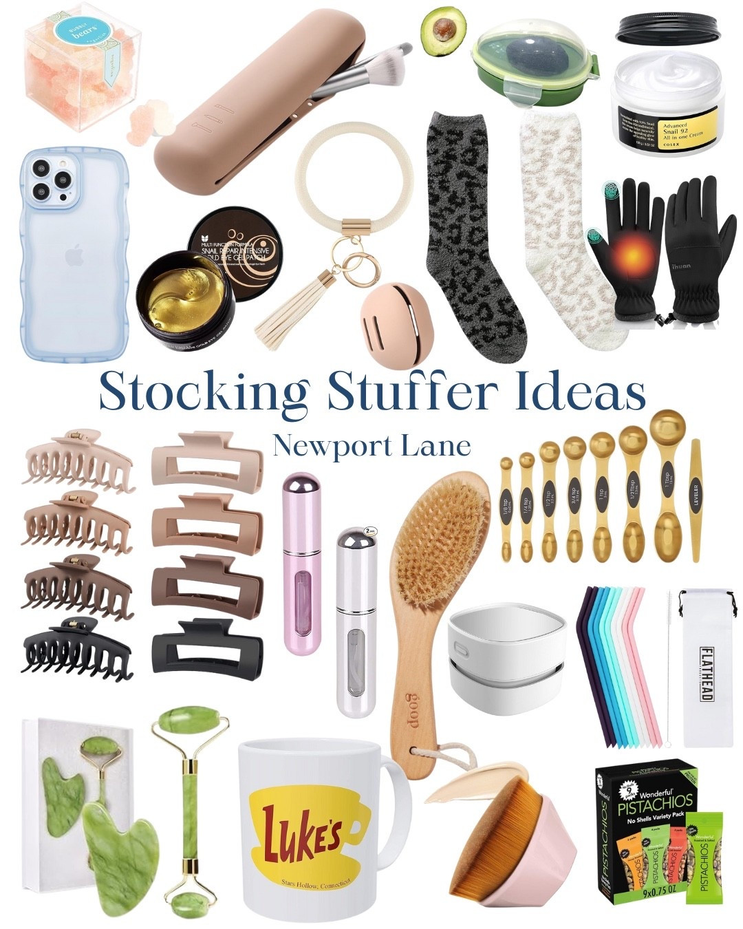 Don't let those stockings hang empty! We've rounded up the coziest, most practical, and highly requested little treats from jade rollers and claw clips to warm socks and mini beauty brush sets.
gift guide for her, pampering essentials, hair styling tools, beauty finds, at home spa day, christmas shopping, holiday gifting, affordable finds

#LTKSeasonal #LTKBeauty #LTKFindsUnder50