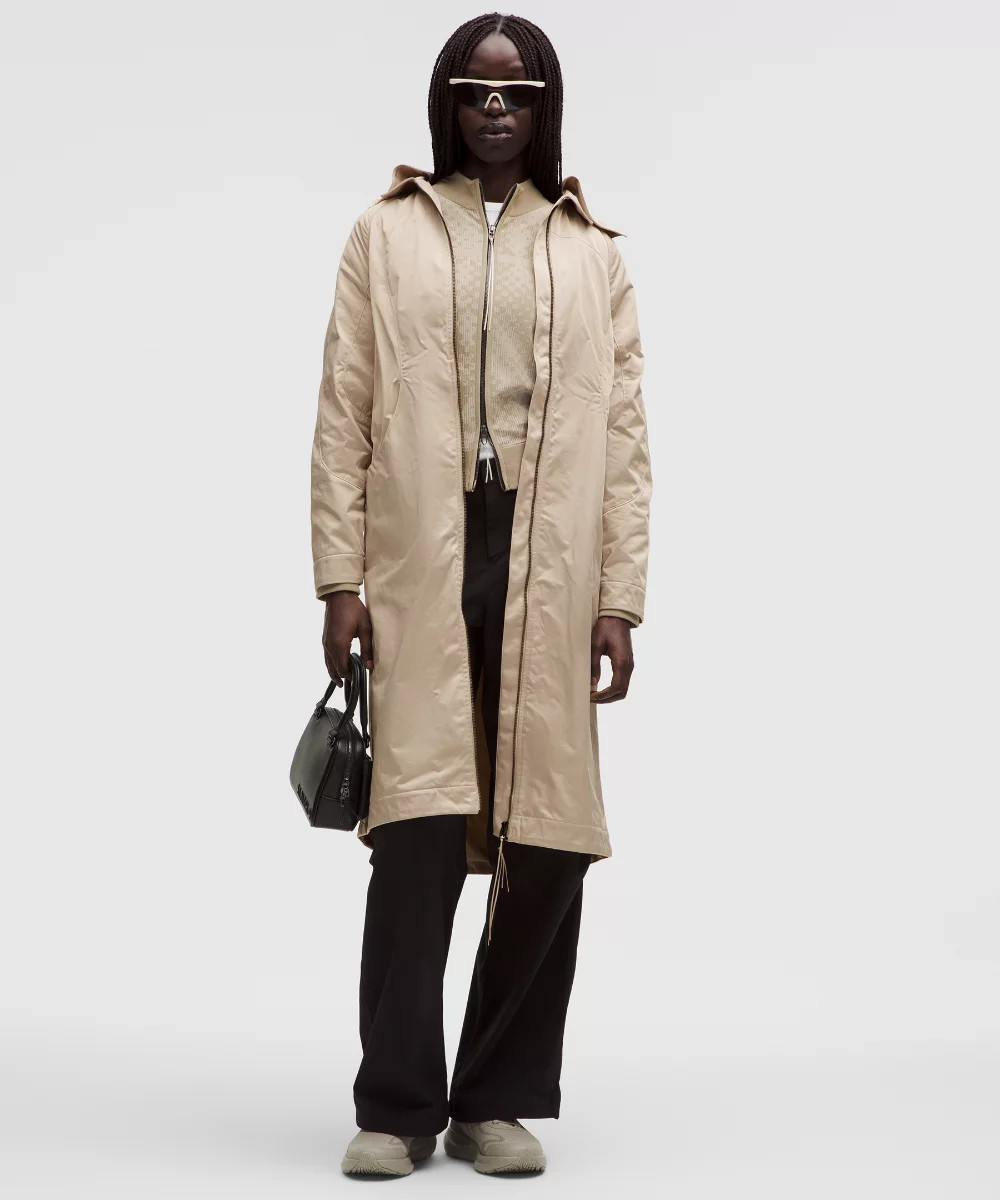 Taffeta Removable-Hood Long Jacket   SLNSH Collection | lululemon (AU)