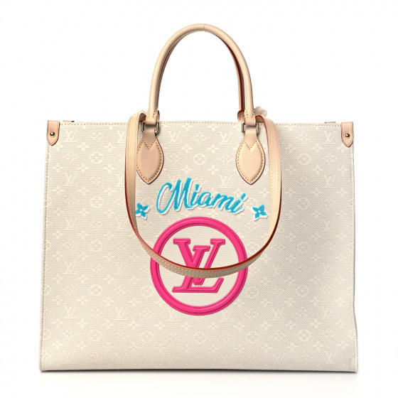 LOUIS VUITTON Jacquard Monogram Miami Onthego GM | FASHIONPHILE | FASHIONPHILE (US)