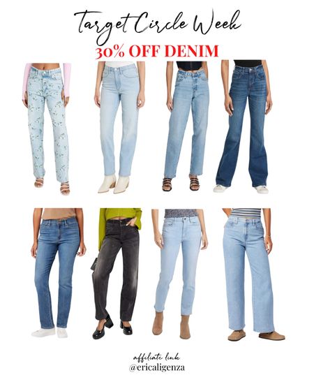 Target circle week deal - 30% off denim! 

Flower print denim // skinny jeans // straight leg jeans // flare jeans // jeans on sale // black jeans // denim on sale // baggy jeans 

#LTKsalealert #LTKxTarget #LTKstyletip