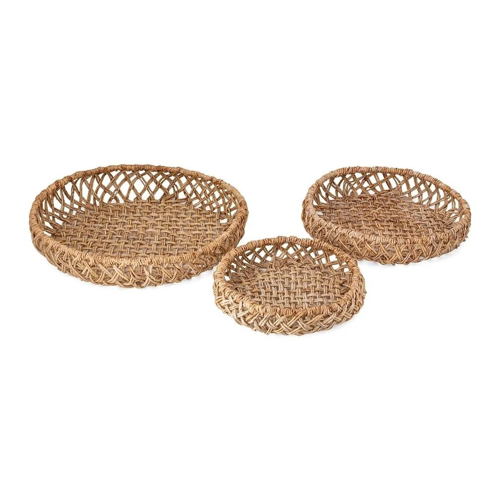 Abaca Woven Trays - Set of 3 | Bed Bath & Beyond