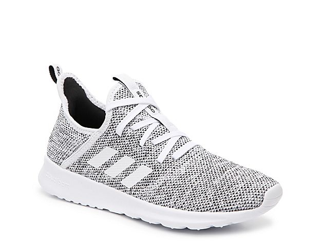 adidas Cloudfoam Pure Sneaker -White/Black - Women's - White/Black | DSW