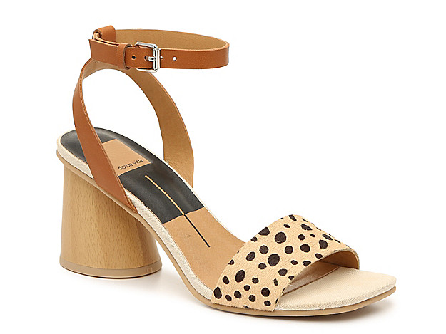 Dolce Vita Hazel Sandal - Women's - Tan/Dark Brown Cheetah Print Calf Hair | DSW