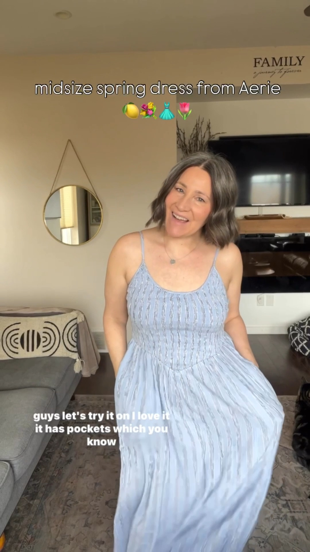 Aerie Spring Dress / fashion over 50
Wearing size small - I sized down from my typical medium 
5’2 size 8-10

#LTKWatchNow #LTKMidsize #LTKSeasonal