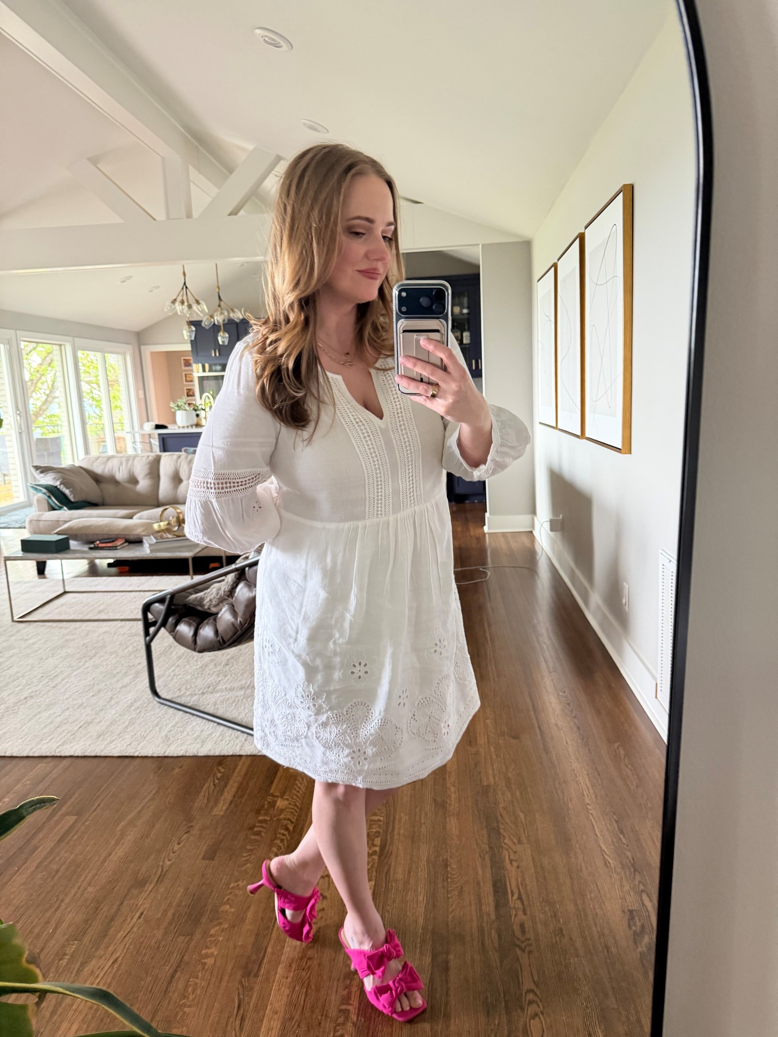 This gorgeous Tommy Bahama dress is half off in black and works as a swim cover up or spring casual dress. I love it with these Antonio Melanie kitten heels, now sold out but I found a super cute option from target!

#LTKOver40 #LTKootd #LTKSeasonal