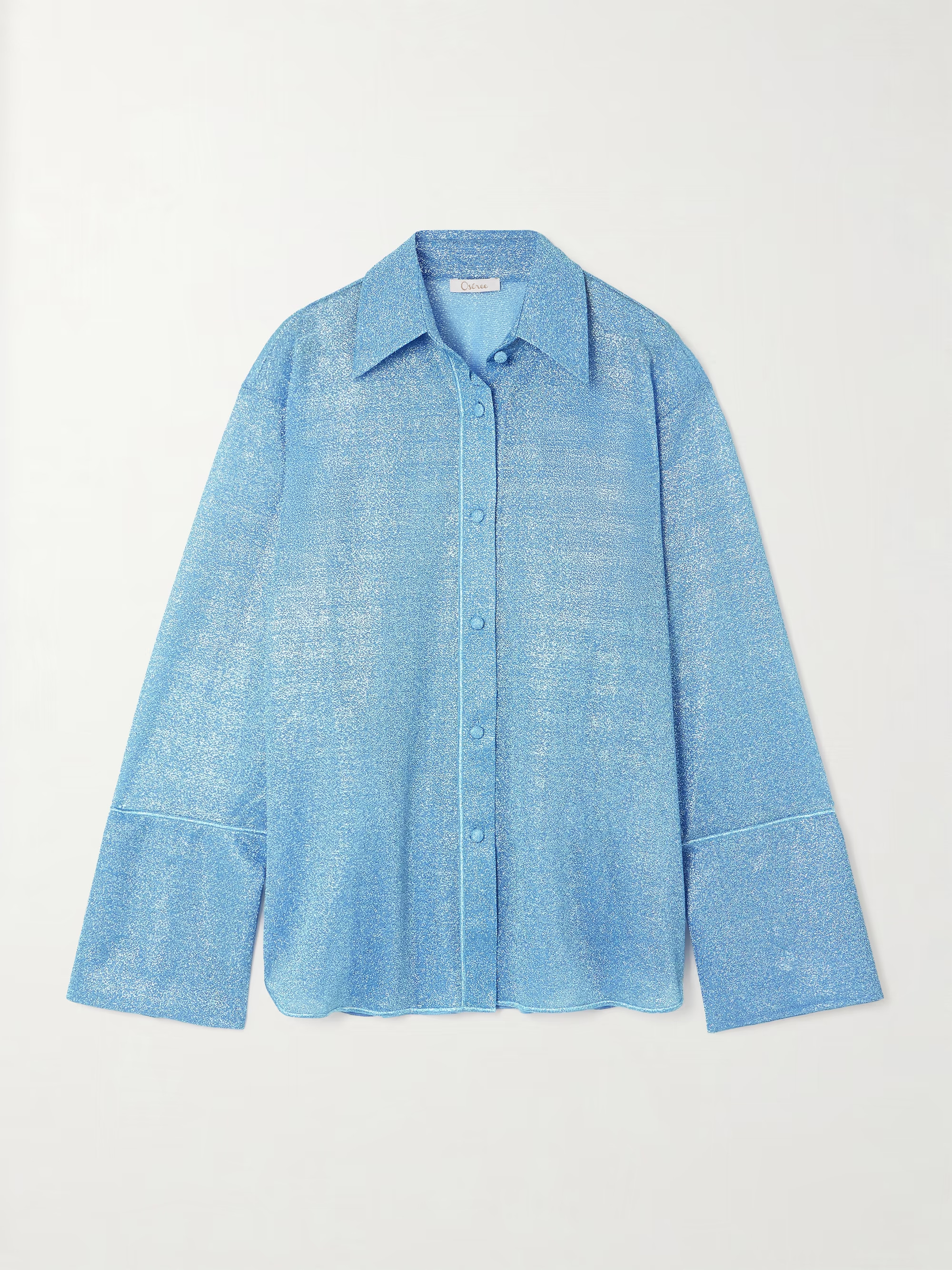 Lumière metallic stretch-knit shirt | NET-A-PORTER (UK & EU)
