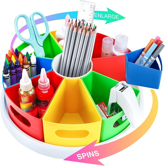 Art Supply Organizer Classroom Organization and Storage Pen Holder Desk Organizer for Marker,Cray... | Amazon (US)