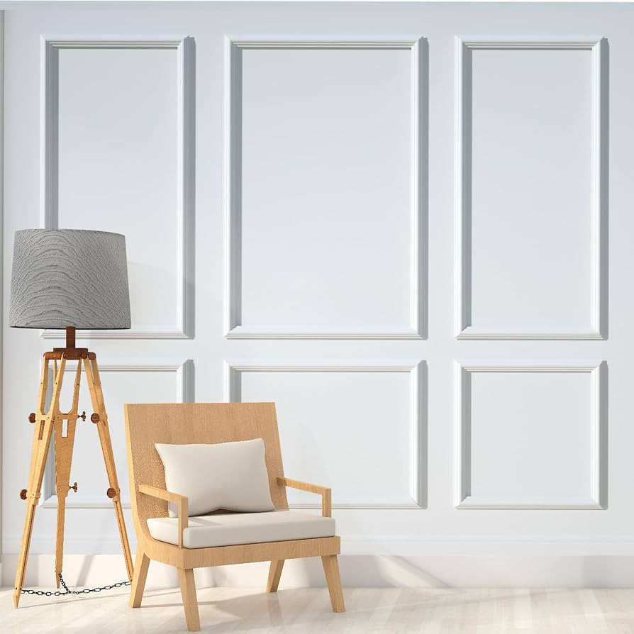 NeatiEase Peel and Stick Wall Molding Kit 6-Frame Premade, Ready-to-Assemble Wall Moulding Panel ... | Amazon (US)