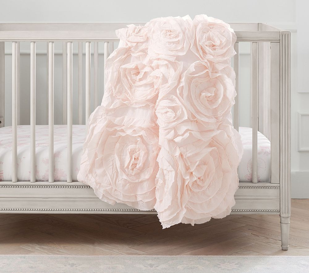 Monique Lhuillier Rosette Baby Quilt | Pottery Barn Kids