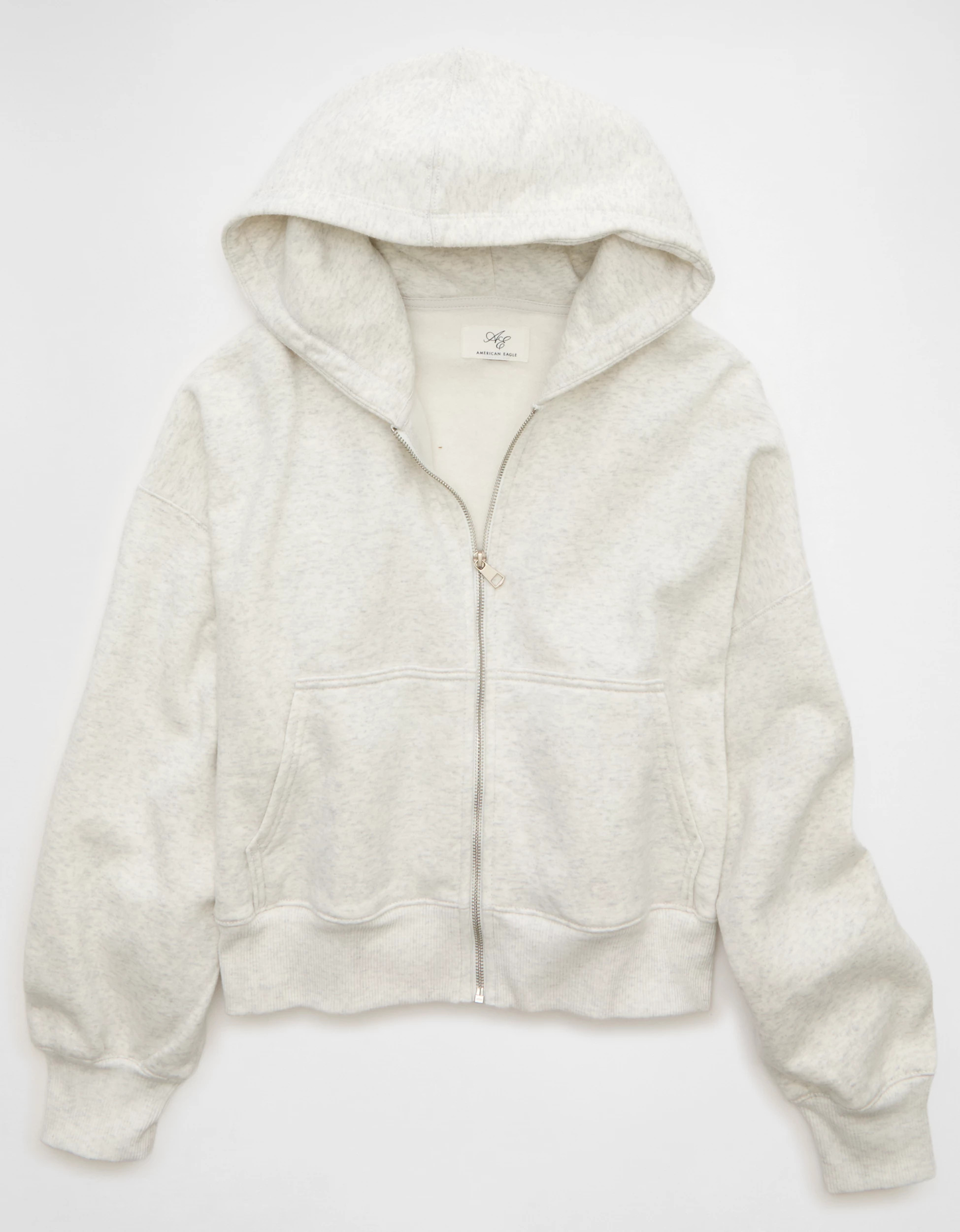 AE Full-Zip Balloon Sleeve Hoodie | American Eagle Outfitters (US & CA)