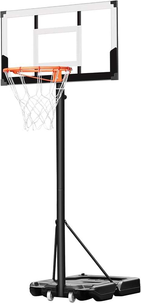 Portable Basketball Hoop Outdoor System with 40 Inch Shatterproof Backboard, 3.3FT-10FT Height Ad... | Amazon (US)