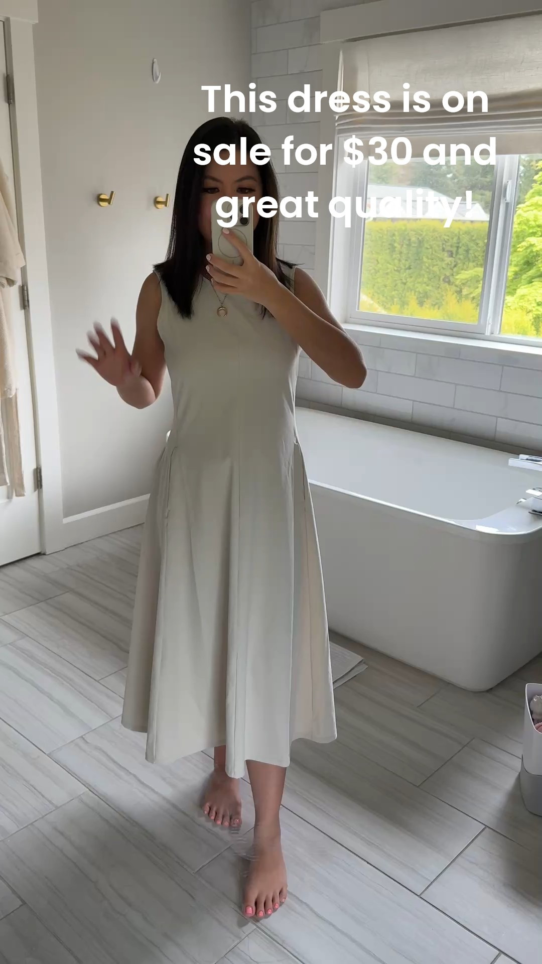 Uniqlo airism dress, petite friendly. Super comfortable, casual and chic. On sale for $30! I’m wearing a Small

#LTKPetite #LTKFindsUnder50 #LTKSaleAlert