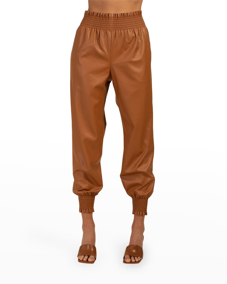 Trina Turk Channel Islands Vegan Leather Pants | Neiman Marcus