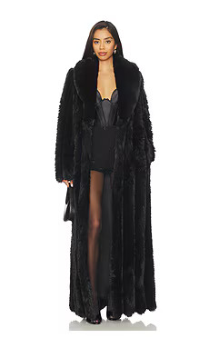 NBD Nadia Long Coat in Black from Revolve.com | Revolve Clothing (Global)