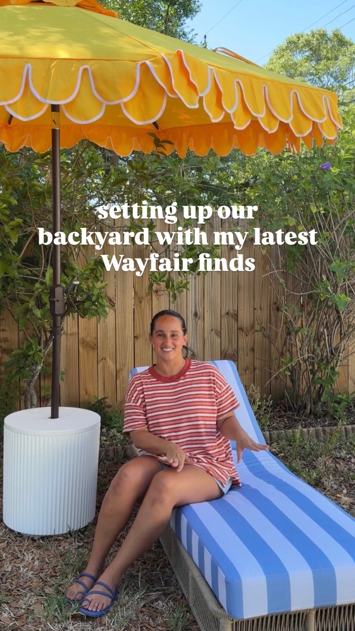 #Ad #WayfairPartner our backyard is coming together thanks to @Wayfair! #Wayfair #wishyouwerehere #outdoor