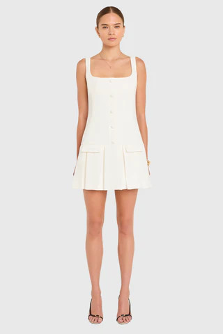 Amanda Uprichard Courtney Dress in Ivory - Size S | Amanda Uprichard